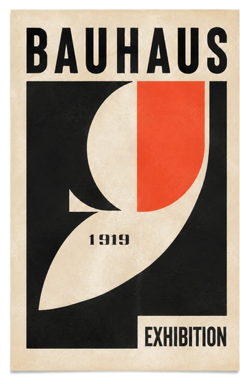 Bauhaus generative poster from Paliet