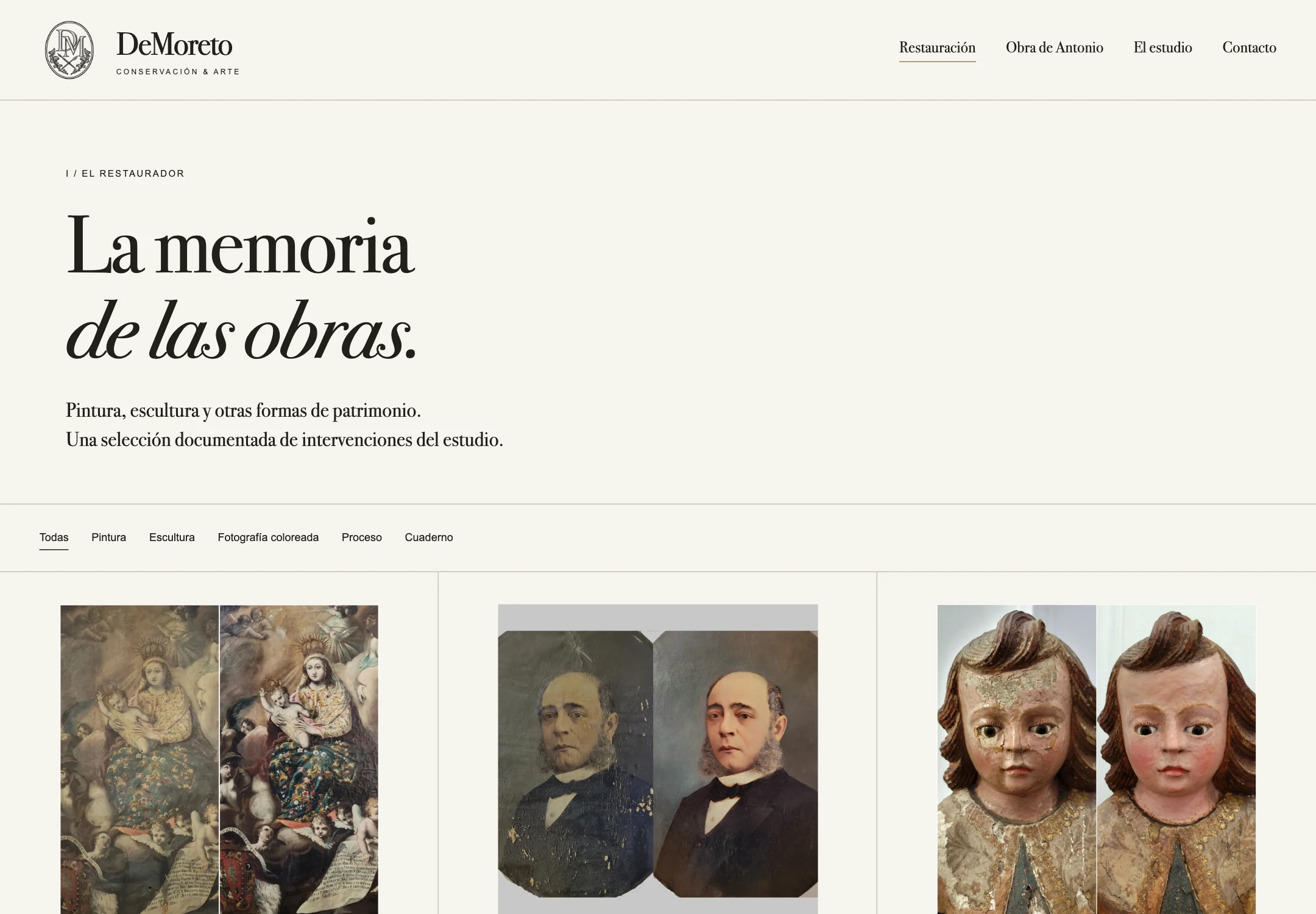 demoreto: restoration archive