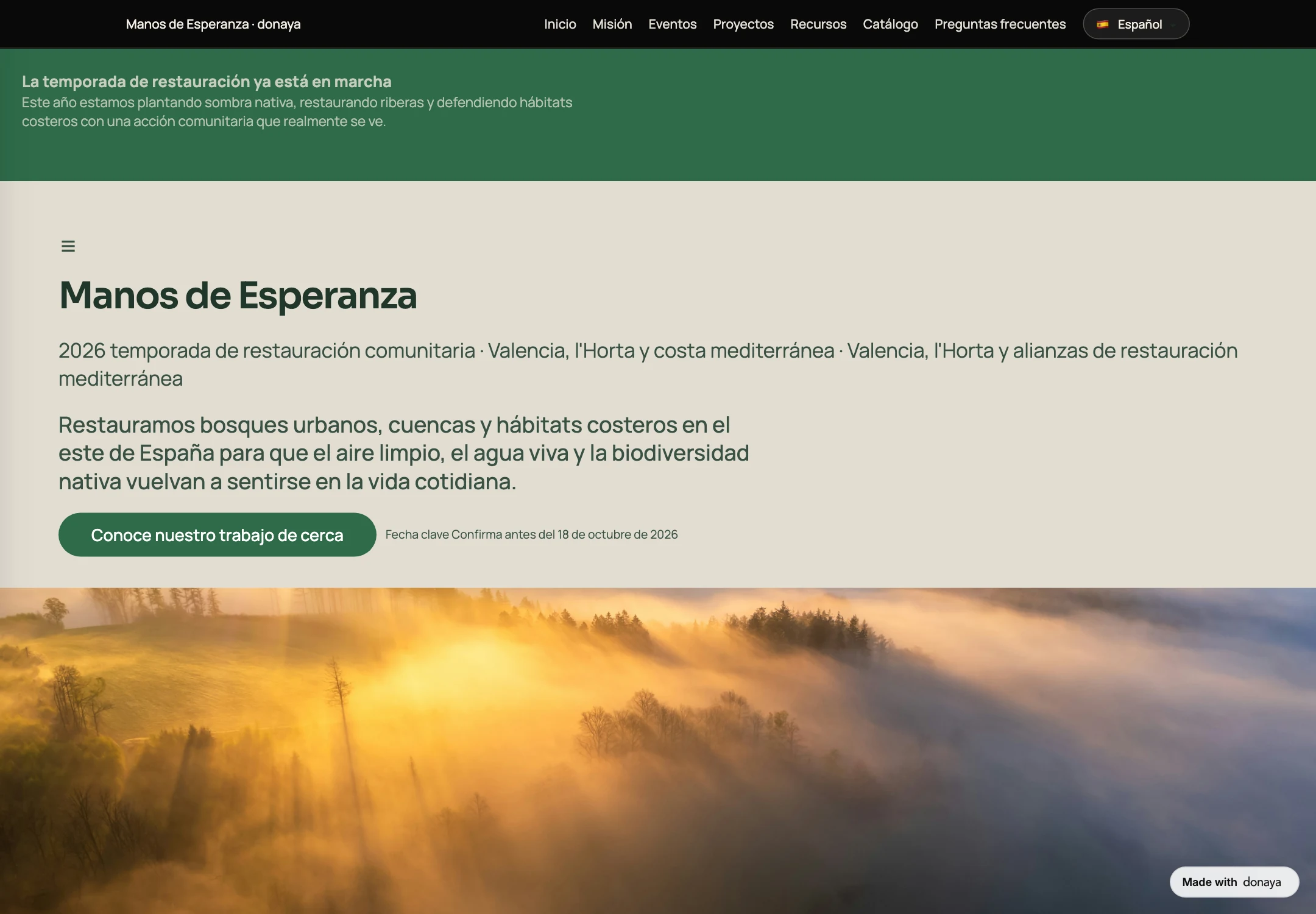 donaya: organization website