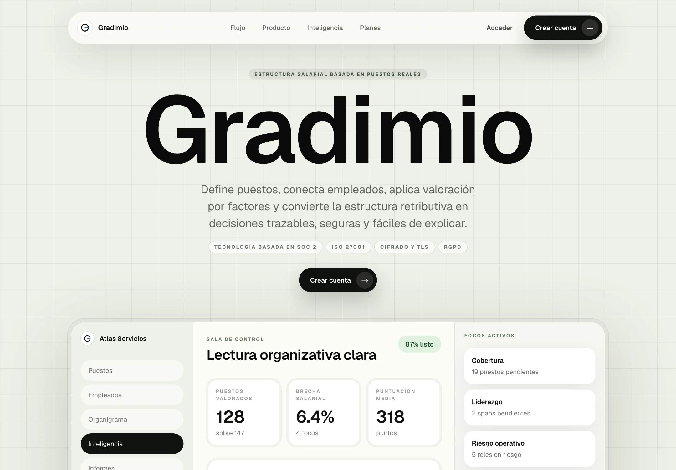 Gradimio website captured from its current live design