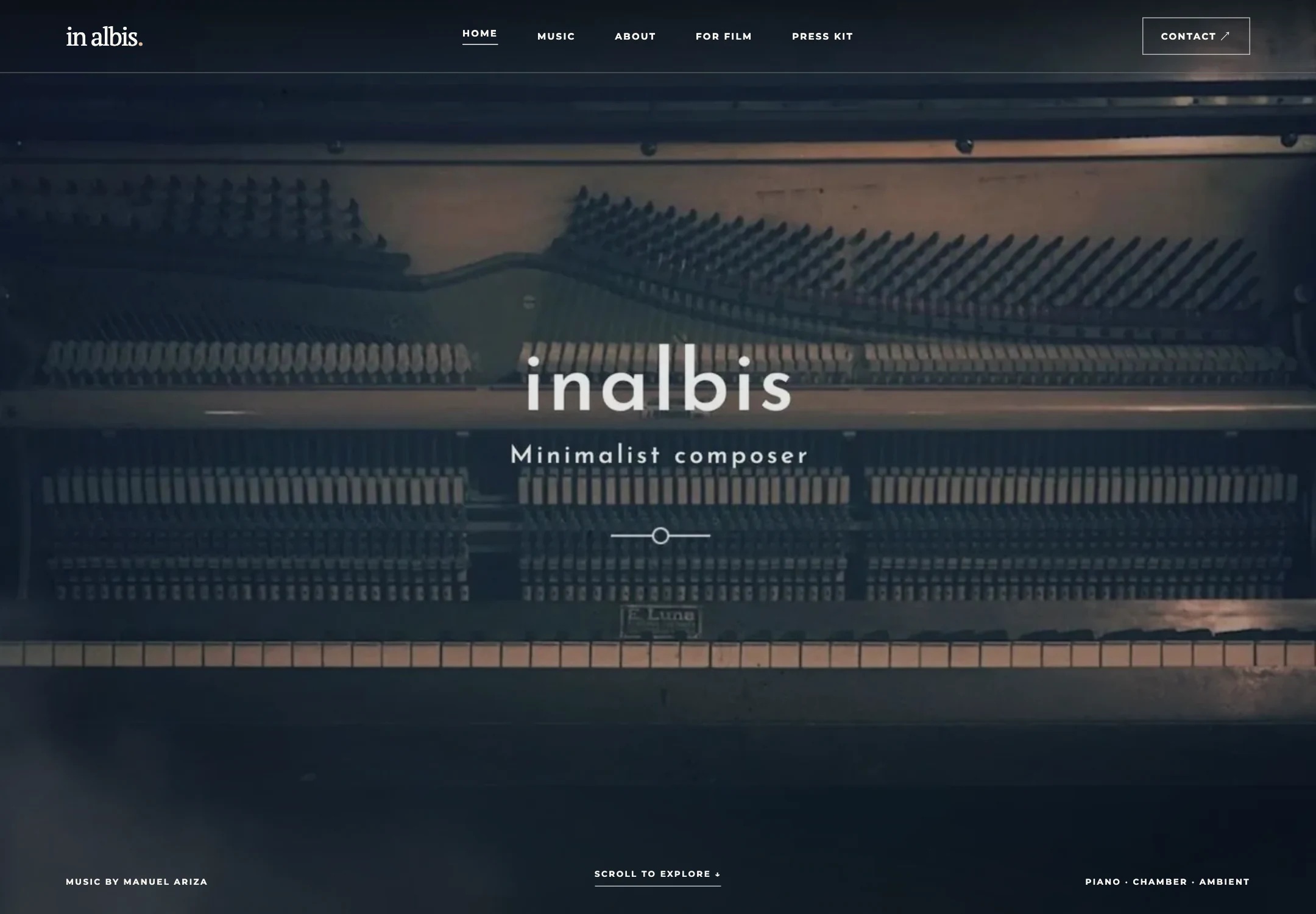 inalbis website captured from its current live design
