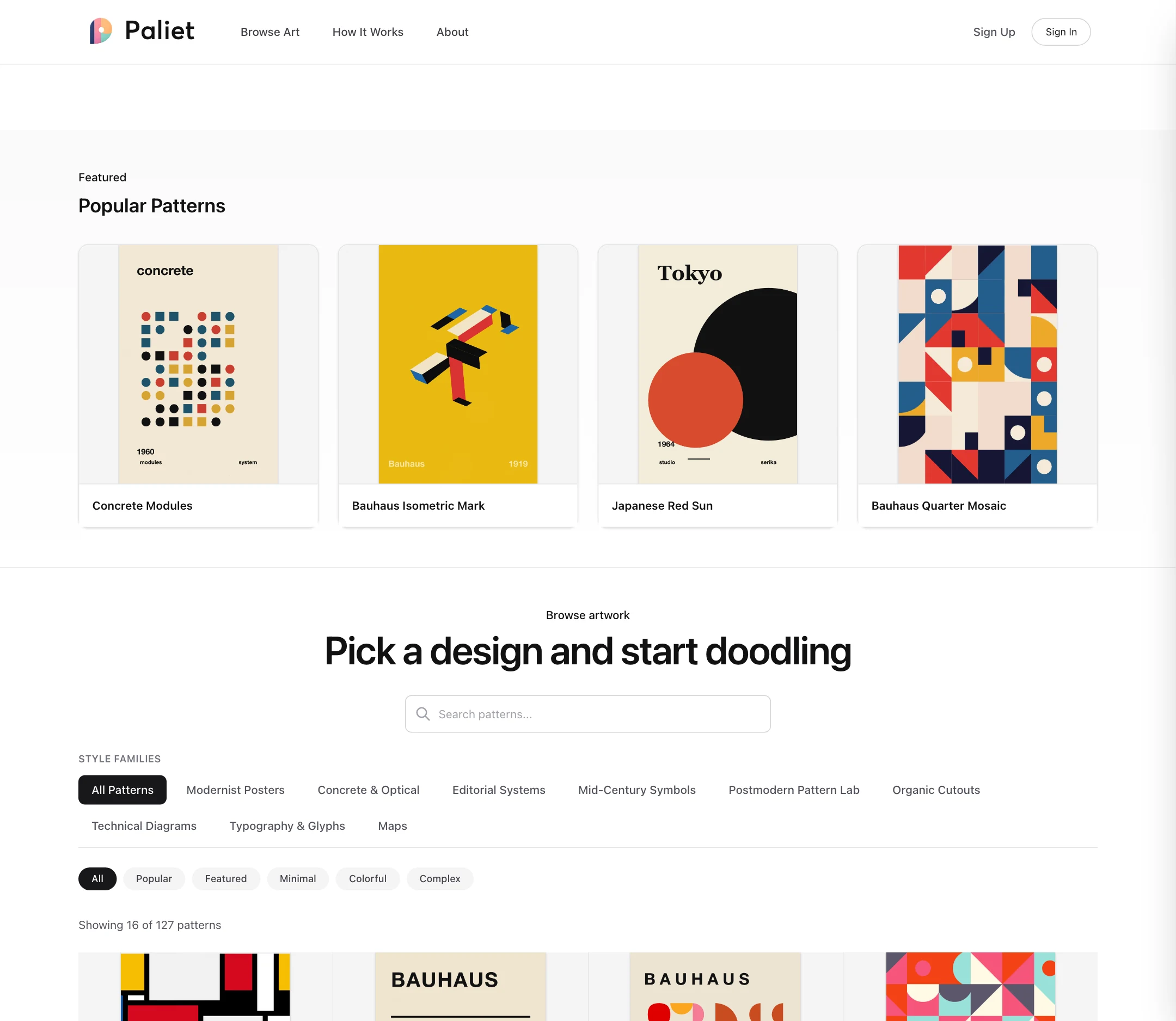 paliet: pattern library